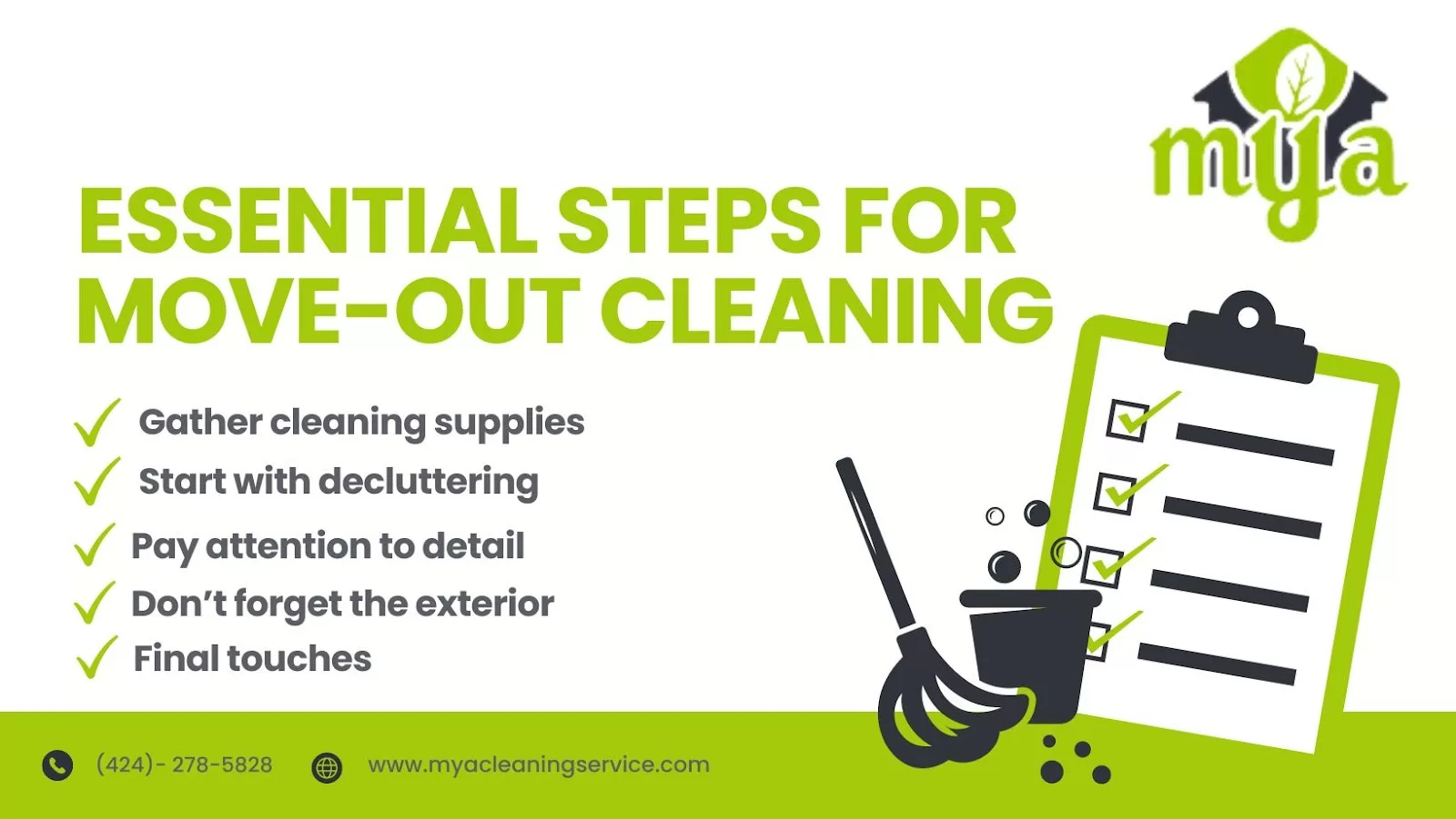 Steps for move-out cleaning
